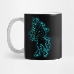 Glowing black Unicorn Mug